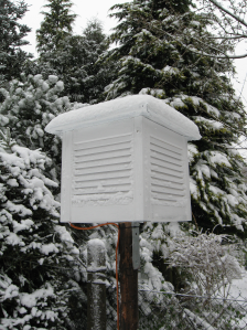 Wetterstation in Geraberg - Winterbetrieb